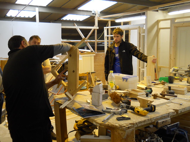 Carpentry course participants
